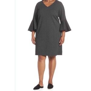 LAFAYETTE 148 New York Punto Milano Ponte Knit Holly Bell Flare Cuff Sleeve Sz S